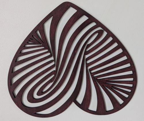 Coeur effet illusion d'optique