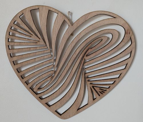 Coeur effet illusion d'optique