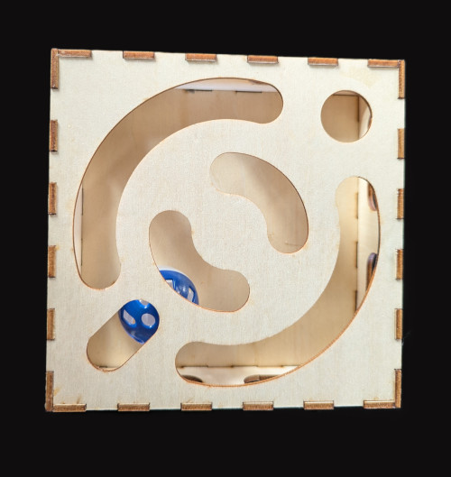 Labyrinthe chat en bois