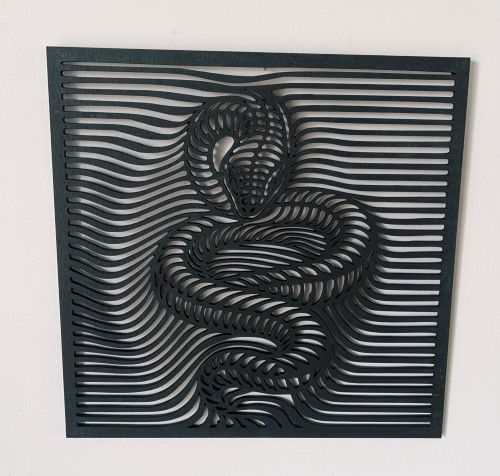 Serpent effet illusion d'optique