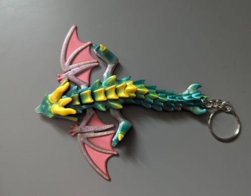 Porte-clef dragon ailé