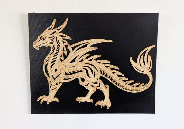 Dragon sculpté