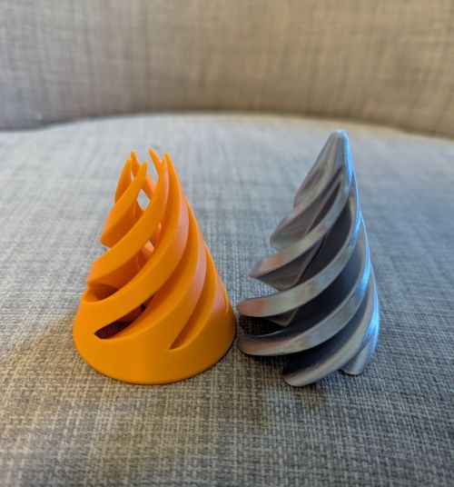 Fidget cone spirale