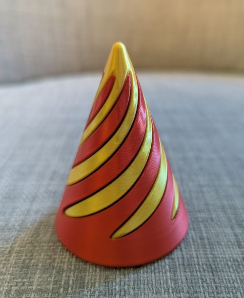 Fidget cone spirale