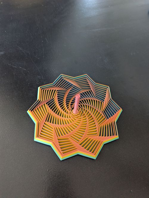 Fidget étoile mutlicolore