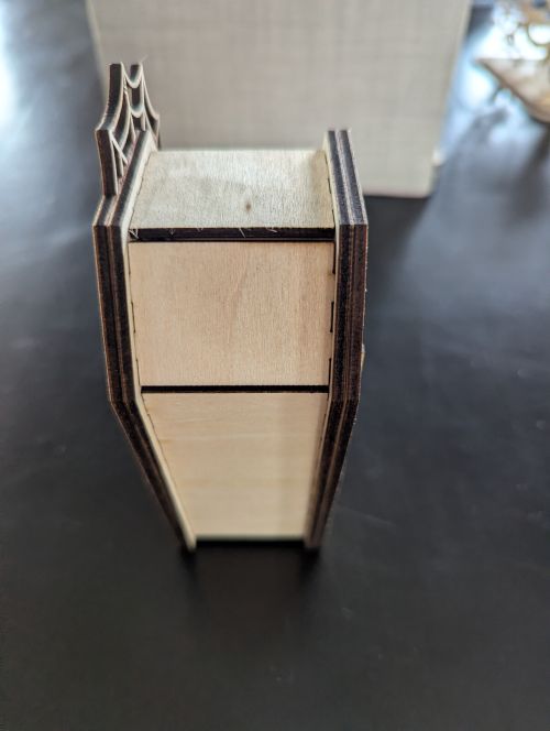 photophore Cercueil en bois
