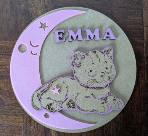 Plaque de porte pour chambre