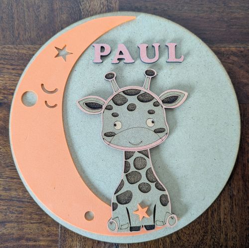 Plaque de porte pour chambre