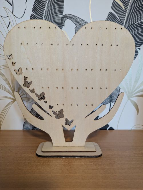 Support boucles coeur