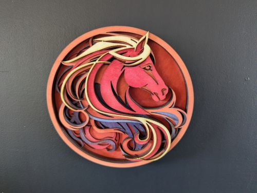 Tête de cheval en relief