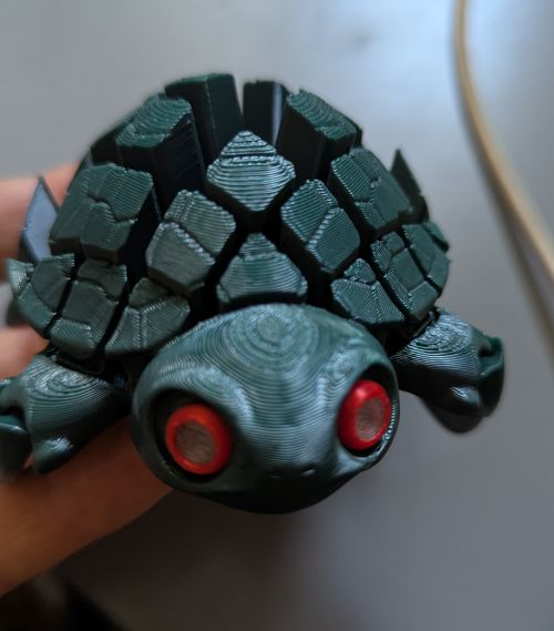 Tortue verte imprimée en 3 D