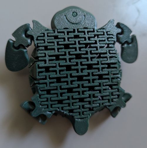 Tortue verte imprimée en 3 D